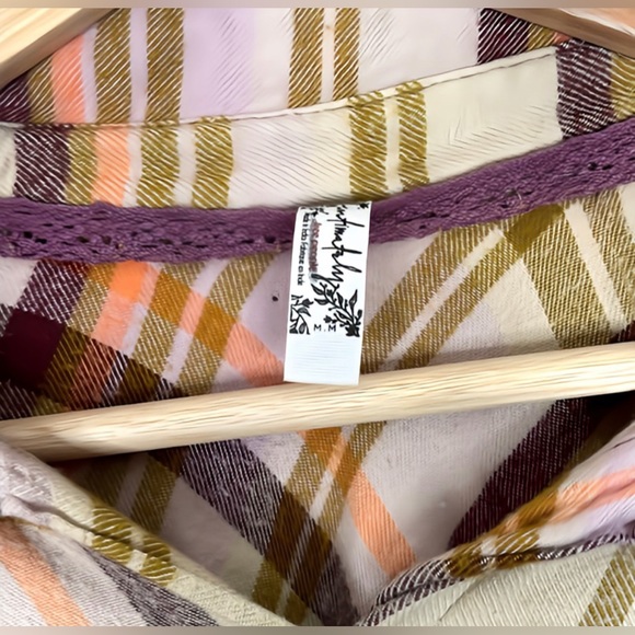 🌺Free People Tea Combo Wrapped in Flannel Lounge Set Free Top🌸🌺 - Picture 3 of 15